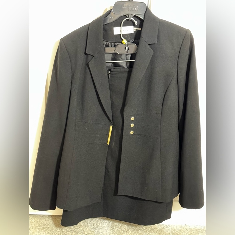 Calvin Klein Preowned black womens dress suit size 8 - Picture 2 of 8